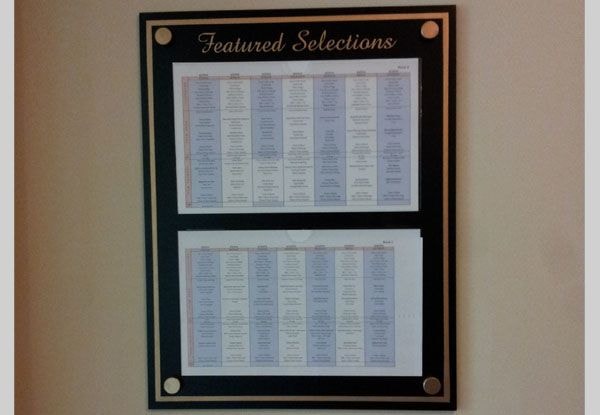 Menu Signs & Price List Signage